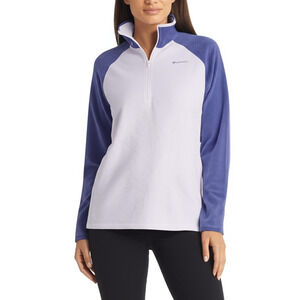 Columbia Fleece Jacket XXL Lavender Purple Two-Tone Outdoor Casual Cozy Warm